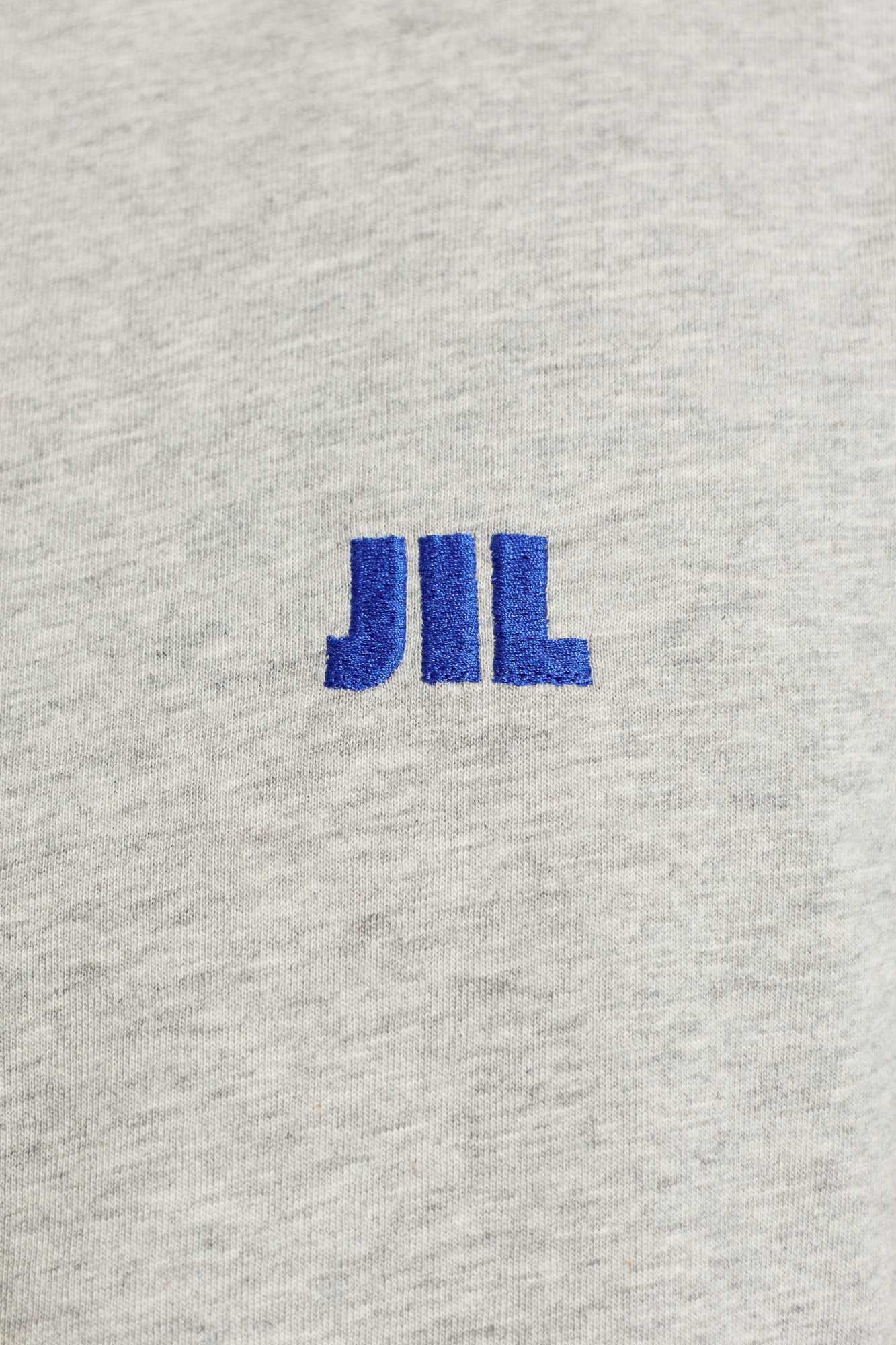 Grey T-shirt with embroidered logo JIL SANDER - Vitkac Réunion